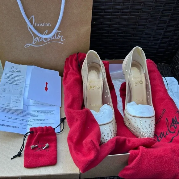 Follies Strass Christian Louboutin 100mm pumps - Picture 7 of 12